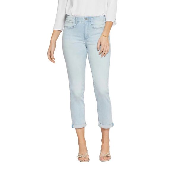 NYDJ High Rise Hollywood Brightside Girlfriend Denim Jeans Womens Plus Size 16W - Picture 1 of 10